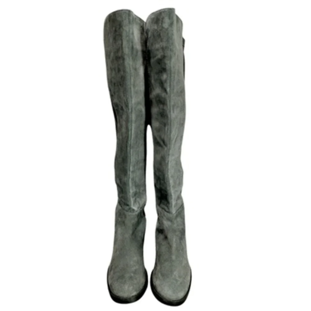 Blondo Over the Knee Boots sz 9M Women Gray Suede Waterproof‎ Riding Equestrian